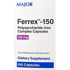 Major Ferrex-150 Polysaccharide-iron Complex Capsules 10 X 10 by MAJOR PHARM (PGN)
