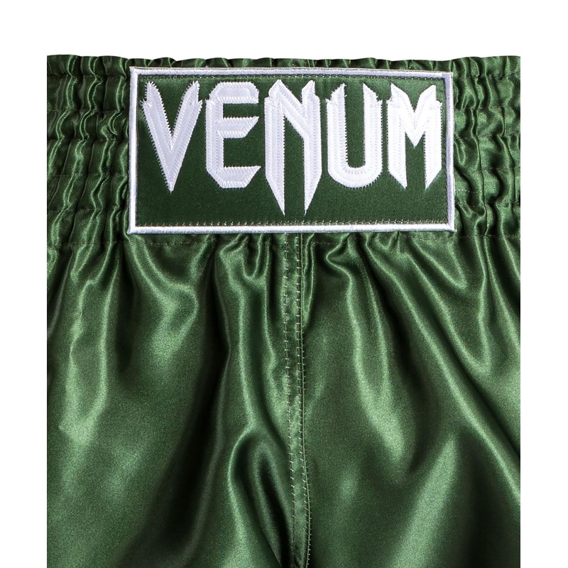 Venum Classic Muay Thai Shorts Khaki/White
