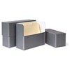 Gaylord Archival Blue/Grey Legal Size Document Storage Box with Separate