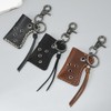Rockyu Keychain, Men's, Genuine Leather, Stylish, For Outdoors, Convenient, With