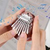 8 Tone Kalimba Thumb Piano C Key Mini Portable Mahogany