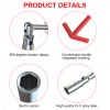 SHENKENUO 16mm Spark Plug Removal Tool 5/8" T-Bar T-Handle Spanner