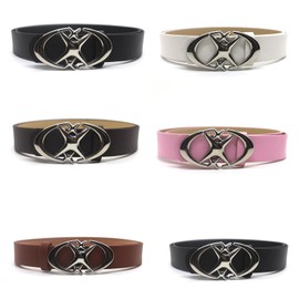 Y2k Style PULeather Belt with Cross Metal Buckle Trendy Waistband for Jeans and Pants Punk Belt= Vintage Gothic Belt Y2k Belt PUleather Waistband Jeans Pants Decorative Belt