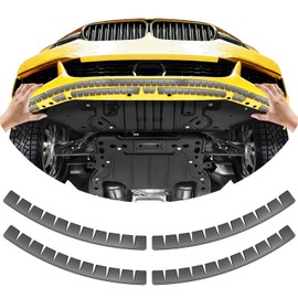 UOUSIYDSK Front Bumper Scrape Guard 4 Pack Car Universal Black Bumper Lips Scrape Guard Car Under Bumper or Anti-Scratch DIY Car Bumper Protector for Lowered Cars, Sport Cars and SUV