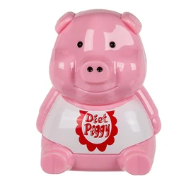 Maialino per Dieta in plastica per Il Frigorifero, con sensore a Luce & Suono