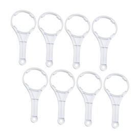 BIUDECO 8pcs Under Sink Water Filter Tool Water Purifier Counter Top Water Filter Tub Filter Wrench Spanner Drinking Water Filters Bottle Purifiers Countertop Removal for White Plastic