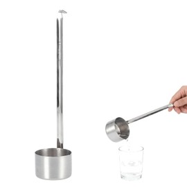 Cuchara medidora de vino Cucharón de vino de acero inoxidable Cuchara para vino Cuchara para verter cerveza Cuchara para medir con gancho Cucharón 25ML/50ML/125ML/250ML/500ML (50ML)