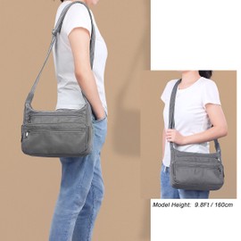 VOLGANIK ROCK Umhängetasche für Frauen, Mehrere Taschen Handtasche Schultertasche Wasserdichte RFID Umhängetasche für den täglichen Gebrauch Messenger Bag Reisetasche