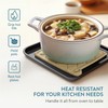 JEMIDI Pot Holder Set, Beige, Heat Resistant Cloths, Set of