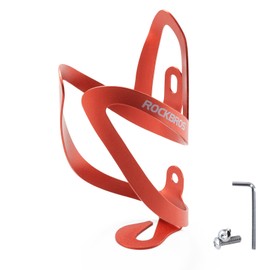 ROCKBROS Bottle Cage, Bicycle Bottle Holder, Firmly Attached, Drink Holder, Lightweight, One-Piece Molded Rubber Paint, Swan Shape, Aluminum Alloy, Includes Mounting Tools, Road Bike, Cross Bike,