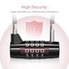 LOFICOPER Long Shackle Combination Lock, 4 Digit Combination Padlock, 6.8