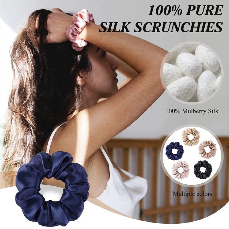 Mulberry Silk Scrunchies