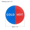 PATIKIL Self Stick Cold/Hot Water Label, 10 Pack Acrylic Round