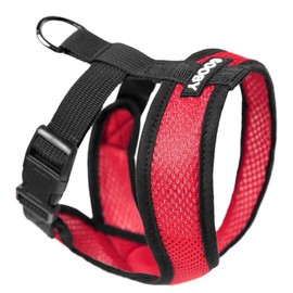 Gooby Choke Free Comfort X Soft Dog Harness, Large, Red