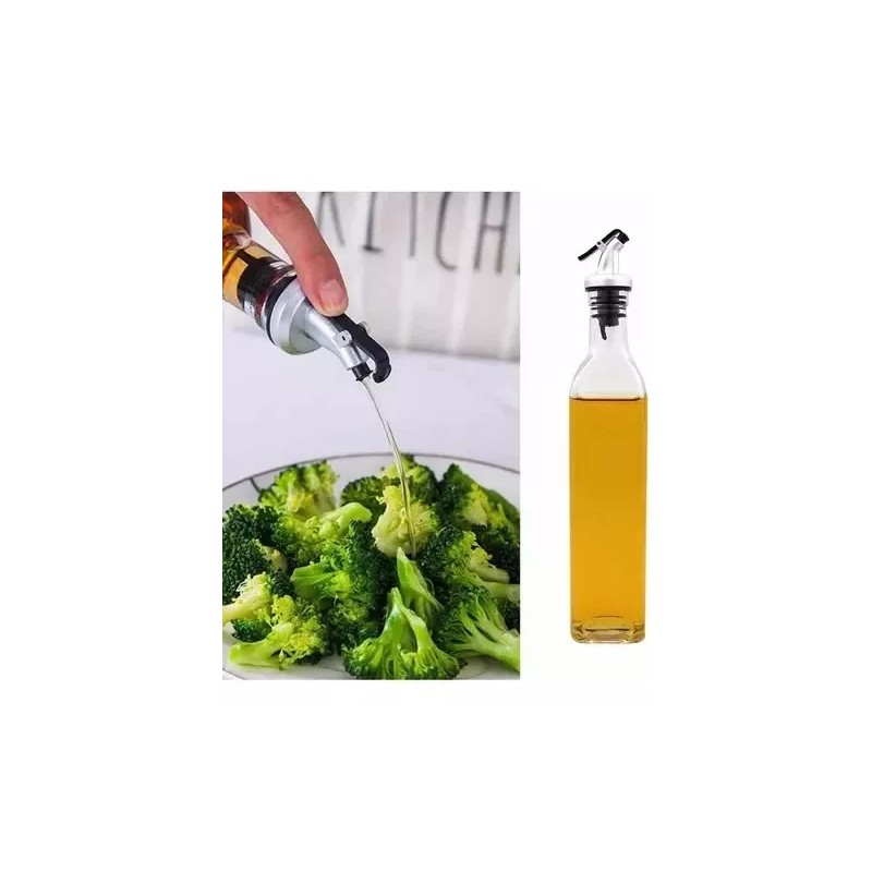 RIVERSOFY 2 Botella Dispensador Aceite Vinagres Vinagreta 500ml