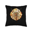 Brown Recluse Spider Stained Glass Throw Pillow