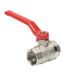 Meister 9922920 Ball Valve - 24.66 mm (3/4 Inch) Female Thread - Long Steel Lever & Full Flow - Double Sided Internal Thread - High-Quality Brass / Shut-off Valve for Water Pipes / Tap