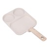 Nonstick Egg Pan Egg Frying Pan 3 Section Square Grill