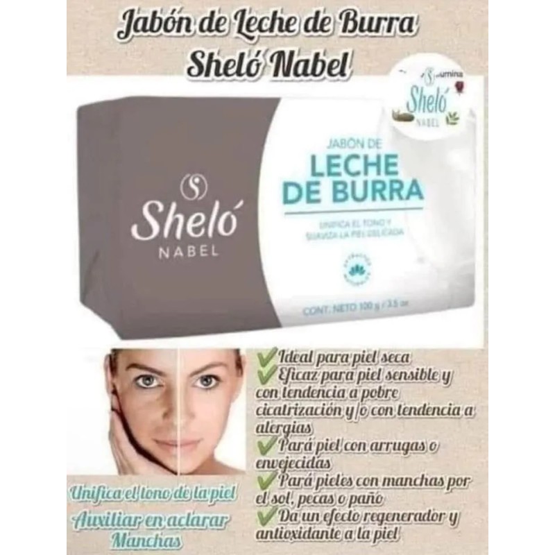 Concha Nácar + Jabón Leche De Burra Antimanchas Sheló Nabel