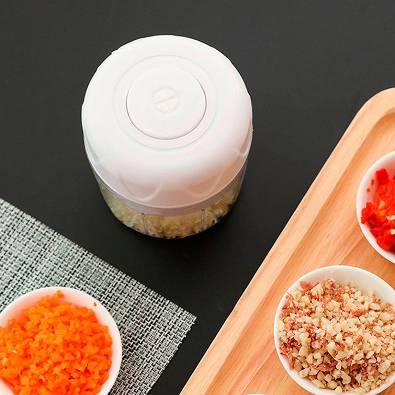 Electric Garlic Chopper Cutter Cordless Food Vegetables Fruits Blender for