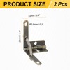 sourcing map 2Pcs Box Quadrant Hinge, 22x28mm Box Hinge Cases