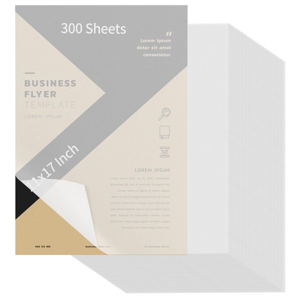 300 PCS 11x17 Inch Translucent Vellum Paper 63 Grams for
