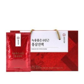Cheonji Yang 천지양 녹용 품은 6년근 홍삼 진액 30포 Cheonjiyang 6-Year-Old Red Ginseng Extract with Deer Antler Velvet 30 Sachets