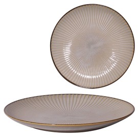 Mino Pottery Mino Ware Kiln Hen Sendan 235 Plate, White