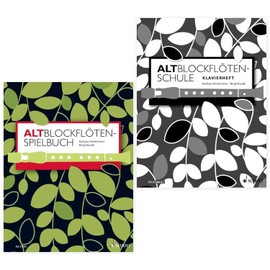 Starter-Bundle: Die 'Altblockflötenschule': Lehrbuch + Spielbuch + Blockflöten-Wischerbürste + 1 Döschen Korkfett