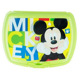 Stor Urban Sandwich Box Mickey Watercolors Lunch Bag, Youth Unisex, Multicoloured (Multicoloured), One Size