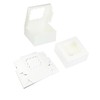 Bakepacker 100pcs White Cookie Boxes 6x6x3 inches Easy Assemble Macaroon