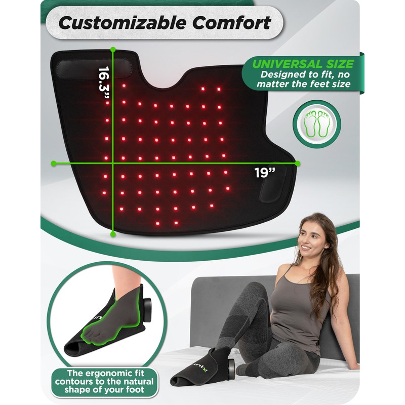 Lunix LX24 Red Light Therapy for Feet, Near Infrared Therapy