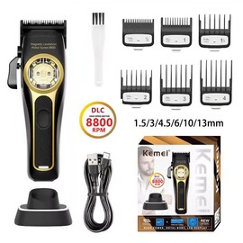 Electric Hair Clipper, 1 Box Rechargeable Hair Trimmer with Charging Cable & Base, Professional Hair Trimmer for Men,  Hair Cutting Machines