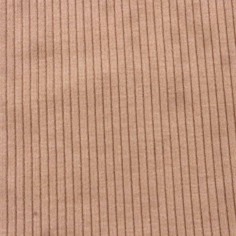 Peach Light Solid 4x2 Rib Knit Fabric by The Yard
