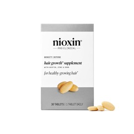 NIOXIN Density Defender suplementos para el crecimiento del cabello | con biotina, zinc y hierro | para el crecimiento y el grosor del cabello | 30 tabletas