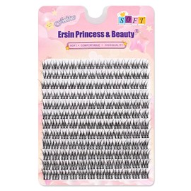 Wimpern Extensions Set 144Pcs 9-12mm Mixed Flu-ffy Cat-Eye Künstliche Wimpern Natürlicher Look Lash Clusters Katzenauge Individuelle Falsche Wimpern Extensions(SLYW)