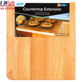 RV Countertop Extension Solid Oak Folding 12 Inch Mounting Hardware Included New