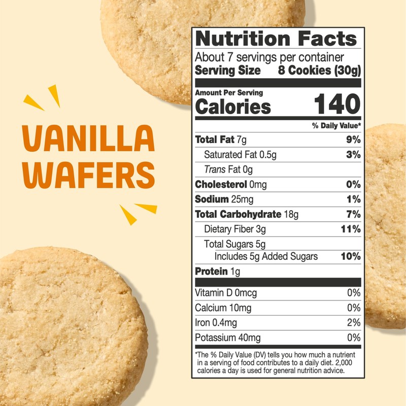 Gluten Free Partake Vanilla Wafers Cookies - Vegan - Free