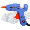 20W Hot Mini Glue Gun Blue with 30pcs Glue Sticks