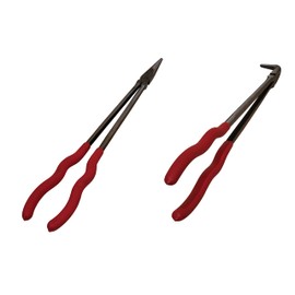 2-Pack 16" Extra Long Needle Nose Pliers (Straight and 90 Degree)