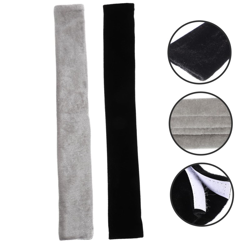 SHOWERORO 4pcs Black Kitchen Appliance Handle Covers Rv Fridge Door