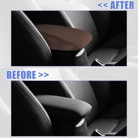 Auto Center Console Cover Arm Rest Cover Car Armrest Protective Cover Pad for Toyota Avalon 2013 2014 2015 2016 2017 2018 Coffee Color