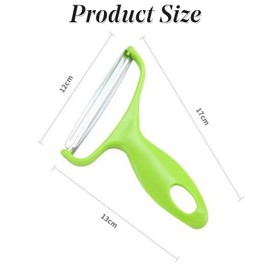 Green Cabbage Shredder,Vegetable Cutter Cabbage Slicer, Stainless Steel Fruit Vegetable Potato Peeler Cabbage Graters Kitchen Must Have for Home Restaurants 17 * 12cm Graters, Peelers