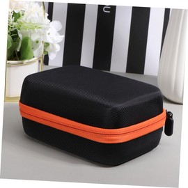 Ipetboom 1pc Essential Oils Storage Holder Eva Hard Shell Protection Case for Roller Bottles Portable Carrying Bag with Compartments Water Resistant for Travel and Home Use Orange