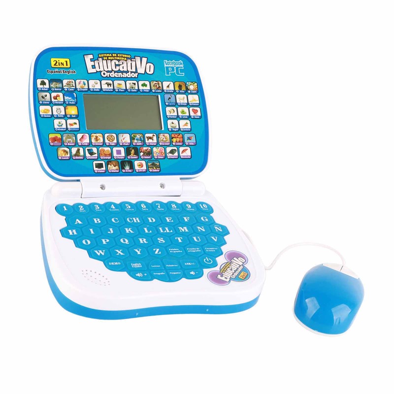 Kids Learning Machine English Spanish Music Function Interactive Educational Laptop