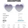 qinqilanqi-S Polarised Oversized Heart Retro Sunglasses Cute Glasses Women Men
