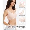 Gailife V Neck Front Closure Bras for Women Wireless Full