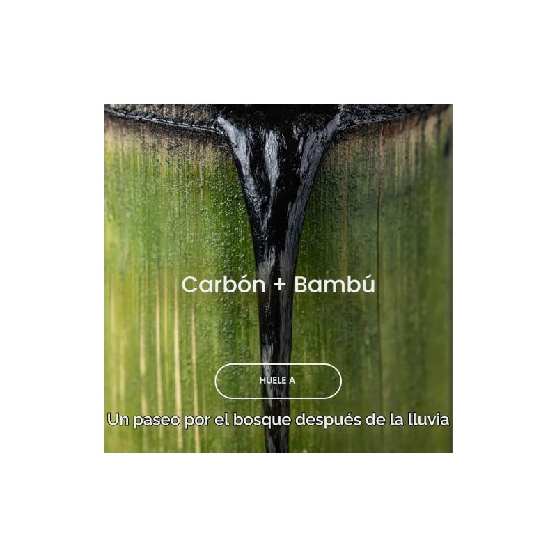 RAW SUGAR, Body Wash Charcoal Bamboo Reset, Gel de Baño,