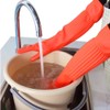YIOIY Rubber Cleaning Gloves,Waterproof and Oil-resistance Glove for kitchen Cleaning,Clothes