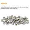 Powlankou 60 Pieces 1/4"-20 Nylon Insert Hex Lock Nuts, 304
